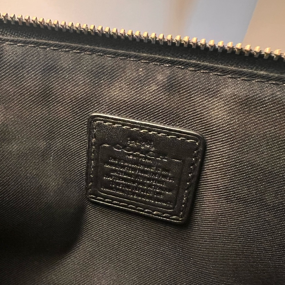 Coach Black Leather Wristlet/Wallet - Picture 5 of 6